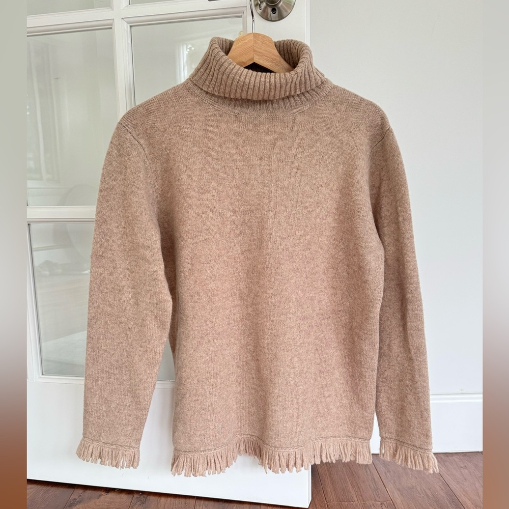 Rafaella Beige Turtleneck Sweater